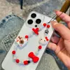 Câmera Fofa de Desenho Animado Laço Kt Capa para Celular Corrente para Pendurar Corrente de Pulso DIY Pingente de Câmera Ccd Novo Anti-Perda