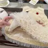 Vestido para Niñas 2025 Invierno Niñas Falda de Malla de Terciopelo con Lunares Estilo Bebé Navideño Vestido Chaleco Moderno