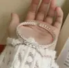 Pulseira de espiga de trigo feminina trançada torcida sólida pulseira jovem presente para namorada orelha orelha segura pulseira aberta