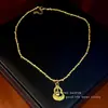 Collar de Flor Dorada para Mujer, Cadena Retro para Clavícula, Collar Sencillo y Elegante Incrustado de Diamantes, Regalo de San Valentín, Electrochapado en Oro Real