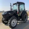 Trator de quatro rodas para comércio exterior transfronteiriço 1204 certificado CE com pá frontal e roda de trator escavadora rotativa