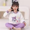 Pijamas para Niñas Otoño e Invierno Engrosado Algodón Aire 2025 Nuevo Ropa de Casa para Niñas Princesa Linda Ropa Exterior