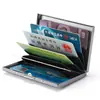 Fabricante Acero Inoxidable Anti-Magnético Portatarjetas Bancarias Bolso para Tarjetas de Crédito 10 Ranuras para Tarjetas Caja de Tarjetas 6 Ranuras para Tarjetas Caja de Tarjetas de Metal Caja para Licencia de Conducir