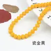 Kit de Materiales para Pulseras DIY Hechas a Mano con Cuentas 8mm Cristal de Vidrio Cuentas Planas Cuentas para Puerta Cortina Divisoria Cuentas Sueltas Semiacabadas