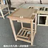 Muebles de Madera Maciza Blanca al por Mayor Semi-acabado Estilo Chino Antiguo Sofá Largo Sin Pintura Madera de Caucho Silla Sombrero Oficial Mesa de Café Mesa