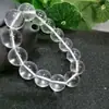 Pulsera de Cristal Blanco Imitación Pulsera de Perlas de Cristal Blanco Cadena de Cristal Transparente Tipo Hielo Libre de Impurezas Adorno Venta Directa Mayoreo