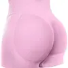 Pantalones Cortos de Yoga Ajustados sin Costuras de Cintura Alta Europeos y Americanos Levantamiento de Glúteos Melocotón Pantalones de Fitness para Correr Pantalones Deportivos de Alta Elasticidad 2025