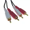 Av lotus línea dos en dos rojo y blanco canal dual línea de audio doble enchufe lotus audio altavoz TV dvd amplificador