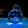 Pingente de chaveiro de cristal luminoso personalizável para meninas presente de aniversário criativo decoração da sorte presente sincero Dia do Professor