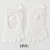 Calcetines de Yoga para Mujer de Cuatro Estaciones con Talón Abierto y Cinco Dedos, Agarre Antideslizante, Calcetines de Fitness, Calcetines Deportivos para Pilates, Personalizables