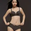 Nuevo Conjunto de Lencería Sin Costuras para Mujer, Push-up para Busto Pequeño, Hace que el Busto Parezca Más Grande, Suave, Recoge la Grasa Lateral, Cómodo, Anti-Caída, Conjunto de Sujetador sin Aros