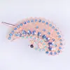 Accesorios Vintage para el Cabello Pinza Pavo Real Pinza Lateral Grande Pinza de Pico de Pato Pinza de Horquilla con Pedrería Tocados de Temperamento Pinza de Agarre para Mujer