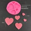 Molde de bolo de chocolate com açúcar e gelatina, faça você mesmo, estrela, lua, amor, confeitaria, molde de silicone decorativo