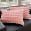 Par de Fronhas de Pelúcia de Pelo de Coelho para Inverno, Espessadas com Veludo de Leite, Capa para Enchimento de Travesseiro de Fleece Coral, Peça Única