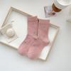2024 Calcetines de Mujer Nuevos Personalizados Estrella de Cinco Puntas de Alta Elasticidad Media Caña Calcetines de Mujer al por Mayor