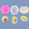 Ovo pochê ovo ovo frito açúcar molde de silicone bolo diy carro aromaterapia gesso cola cola UV molde