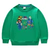 Suéter de cuello redondo de manga larga de algodón para bebés, niños y niñas, estilo coreano de dibujos animados, primavera y otoño de 2023.