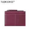 Billetera Corta para Mujer Cosida con Patrón de Lichi, Cuero PU de Comercio Exterior, 80% de descuento, Billetera Simple Estilo Ins con Múltiples Ranuras para Tarjetas