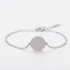 Pulsera Redonda de Acero Inoxidable al por Mayor Transfronteriza Pulsera de Cadena Cruzada Europea y Americana Material en Blanco Pulsera de Regalo Navideño