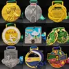 Medalha de Metal Personalizada para Competição de Pintura Liga de Zinco Medalha para Evento de Maratona Medalha para Evento de Jogos Fabricação