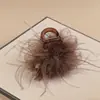 Lujo Ligero, Romántico, Elegante, Pinza para el Cabello de Plumas Versátil con un Temperamento Similar al de un Tiburón, Accesorio para el Cabello de Moda, Popular Pinza Negra para el Cabello para Mujeres