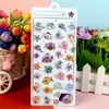 Nueva pegatina de relieve estéreo 3D de dibujos animados exquisitos para niños, pegatina decorativa para cuenta de mano DIY, pegatina decorativa para carcasa de teléfono móvil