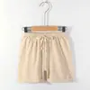 Pantalones Cortos de Algodón Puro para Niños Verano Finos Rayados de Cinco Puntos Pantalones Cortos de Bebé Niños y Niñas Casuales Pantalones Cortos Calientes para Niños Pequeños y Niños