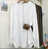 Camiseta de Manga Larga para Mujer al por Mayor Personalizada Primavera y Otoño Cuello Redondo Camiseta Básica de Longitud Media que Cubre la Cadera Ropa Exterior Leggings para Mujer