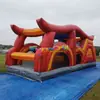 Castillo Inflable para Niños, Trampolín Rebotador, Trampolín para Exteriores, Tobogán, Castillo Travieso, Equipamiento de Diversión, Castillo Inflable de Obstáculos