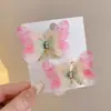 Pinza para el pelo de mariposa móvil para niños, Pasador de pelo de strass súper de hada, Nuevo modelo 2025, Pinza lateral para niñas pequeñas, Accesorio para el cabello