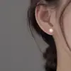 Brincos de Pérola em Prata de Lei S925 para Mulheres, Modernos, Versáteis, Simples, Brincos de Alto Padrão, Cuidados com Piercing na Orelha, Joias de Orelha em Prata de Lei Atacado
