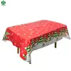 Toalha de mesa impressa descartável transfronteiriça espessa, à prova d'água e à prova de óleo, para festas e aniversários, toalha de mesa retangular de plástico