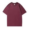 Playera Pesada de 260g Algodón Peinado Xinjiang Cuello Redondo Holgada Hombro Caído Manga Corta Estampado de Marca Trendy para Hombre y Mujer