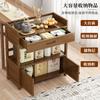 Mesa de centro, Gabinete lateral, Gabinete de almacenamiento estilo chino nuevo, Gabinete de almacenamiento de té, Sala de estar con almacenamiento de cajones, Carrito de té, Juego de té, Estante para té