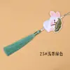 Pingente Borla Coelho de Jade Bordado Novo Estilo Nacional Chinês Estilo Antigo Ornamento de Lapela Hanfu Qipao Pingente de Bolsa Souvenir