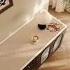 Tapete de mesa estilo vintage para aparador, à prova d'água e de óleo, fácil de limpar, com um toque de luxo leve e sofisticado, adequado para bancadas, hall de entrada, sapateira e rack de TV