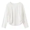 Pijama Feminino Lenzing Modal Algodão Primavera/Verão Conjunto de Blusa de Manga Raglan e Calça, Cor Sólida, Simples, Pode Ser Usado Fora de Casa, Homewear