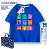 Ropa de Intensamente 2 Niños Verano Manga Corta Insideout2024 Hombres y Mujeres Algodón Estampado Camiseta de Moda 001