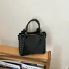 2026 Nova Bolsa Feminina de Tecido Versátil para o Dia a Dia Bolsa de Mão Tendência Bolsa de Ombro Pequena Nicho Sensação de Luxo Bolsa de Ombro Única Cheia