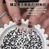 Paquete de Materiales de Cisne Blanco y Negro con Circonita, Pedrería Plana de Espalda Plana, Espiga de Trigo, Marquise, Lágrima, Pedrería para Uñas, Decoraciones Populares para Uñas
