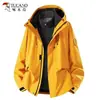 Chaqueta Softshell Camel Blue para Mujer Otoño Invierno Exterior Cortavientos Impermeable Tres en Uno Escalada Senderismo Abrigo Ropa Exterior Hombre
