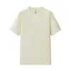 Camiseta unisex de cuello redondo 10A Sorona de tacto frío, 250g, uniforme para grupo de trabajo, color liso, versátil, se puede imprimir con texto