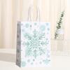 Bolsa de regalo de Navidad transfronteriza nueva, bolso de mano Mori para regalo, bolsa de embalaje de papel Kraft impresa, venta al por mayor