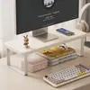 Elevador de Monitor Escritorio de Oficina Soporte para Monitor de Computadora de Escritorio Soporte para Laptop Estante de Almacenamiento para Pantalla