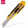 Cuchillo de Utilidad Deli 2047 Cuchillo de Plástico Grande para Papel Tapiz Cuchillo para Cortar Papel a Mano Cuchillo Duradero Industrial para Electricista Cuchillo de Arte