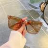 Gafas de Sol Coreanas de Moda Color Calabaza para Hombres, Gafas Retro Personalizadas, Gafas de Calle de Moda para Vacaciones de Influencers Ins para Mujeres
