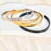 Popular Transfronterizo 6mm Simple Versátil Runa Acero Inoxidable Pulsera Joyería de Nicho Abierta en Forma de C Fabricante Venta al por Mayor