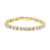 Hiphop hip-hop estilo 5mm fila sencilla piedra personalidad moda tendencia collar pulsera cadena tenis para hombres y mujeres