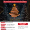 Decoraciones Navideñas Transfronterizas Rejas para Ventanas Pegatinas Electrostáticas Diseño de Escena Pegatinas para Puertas de Vidrio Ventana Atmósfera Navideña Naranja