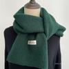 ¡Devuelvan el dinero! Bufanda Roja Gruesa de Punto de Color Sólido Unisex de Invierno para Pareja Caliente Sentido Avanzado